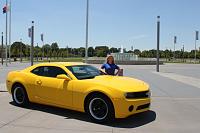 this is the very first picture of me with my brand new Camaro! went to the Liberty Bowl in Memphis.